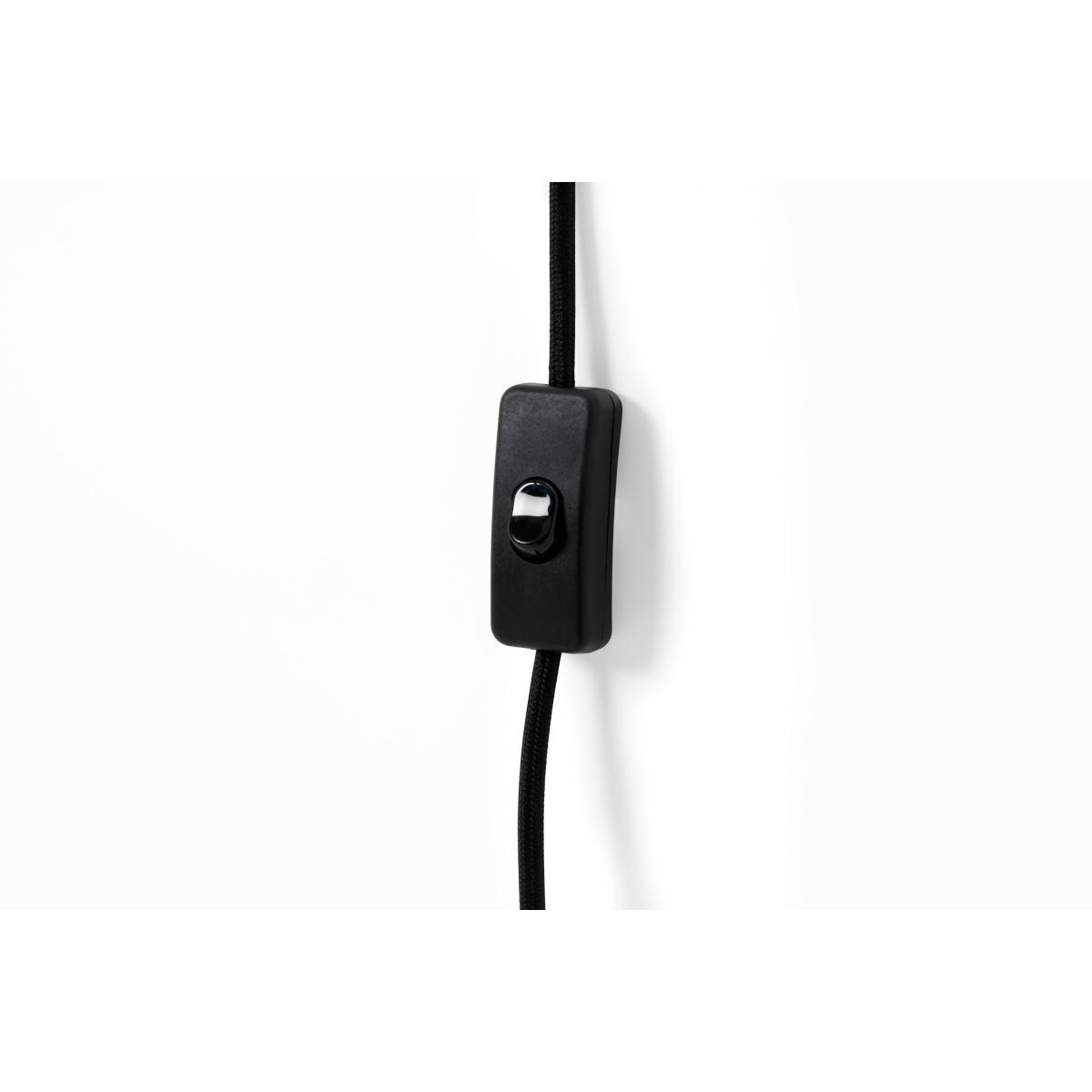 Alisa Overreach Plug In Wall Light, Black & Ivory Metal – image 7
