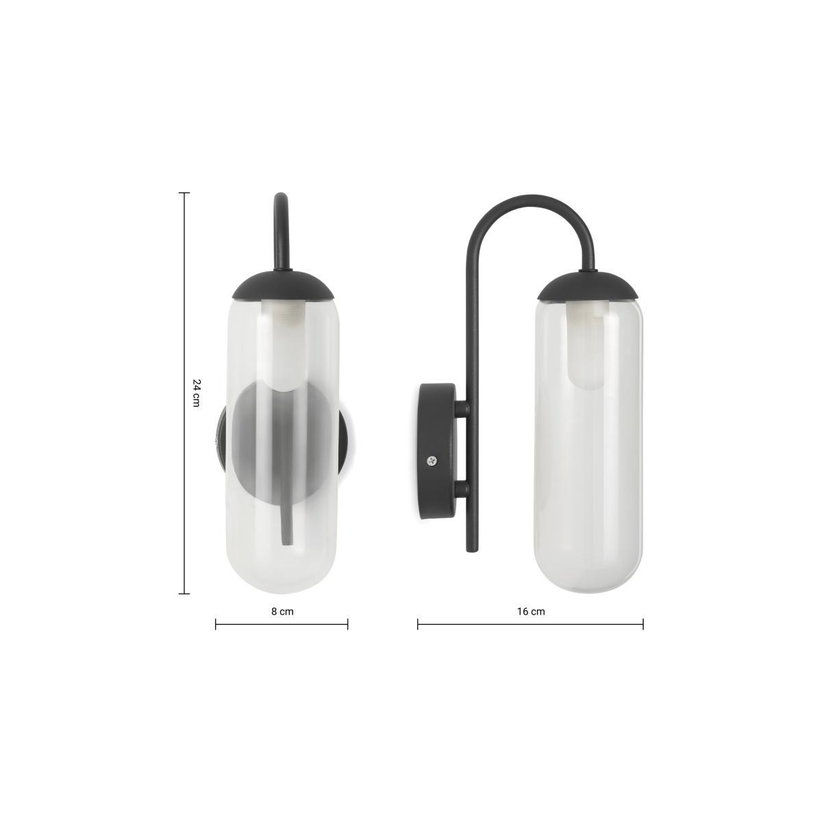 Rutha Outdoor Wall Light, Black – image 9