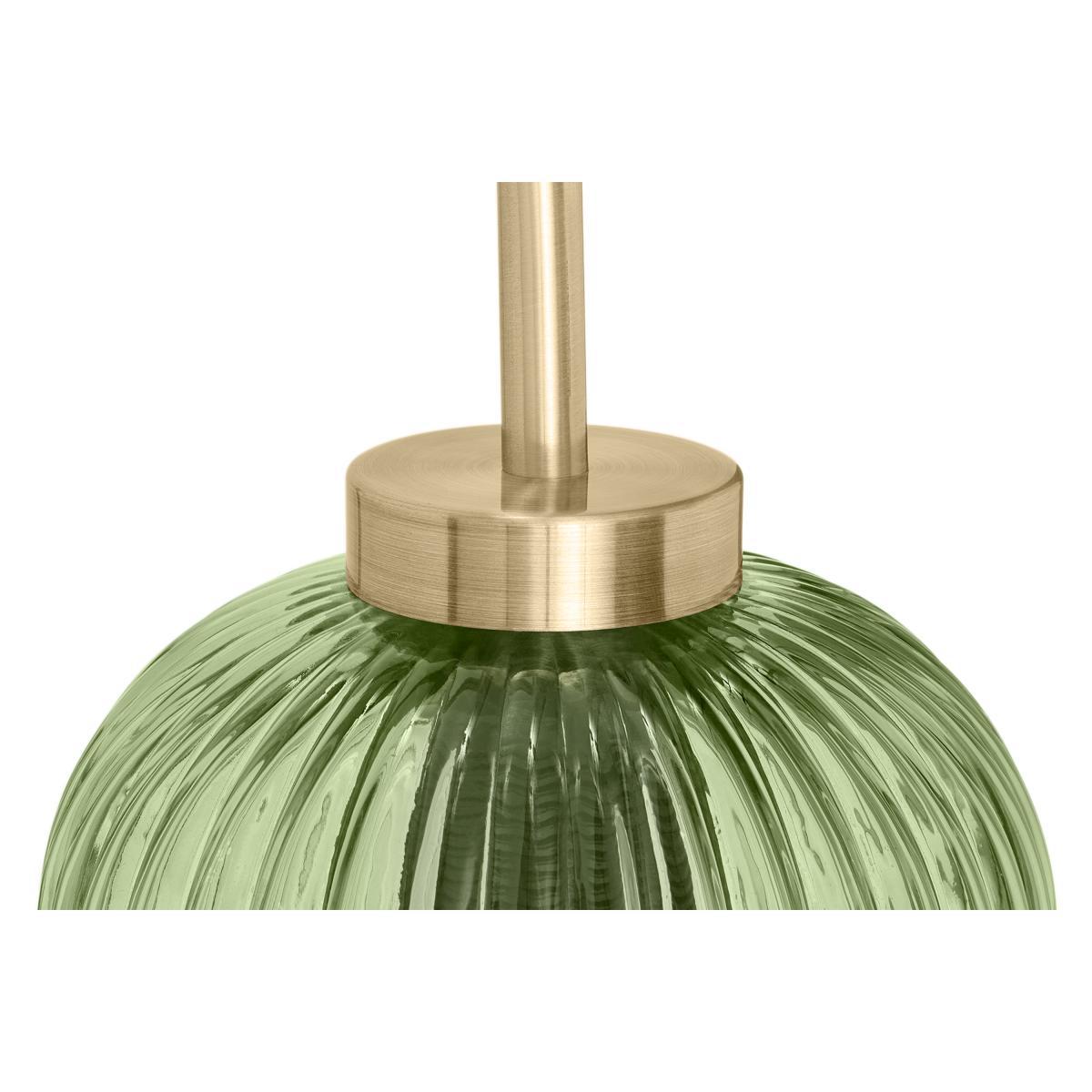 Briz Wall Lamp, Antique Brass & Green – image 4