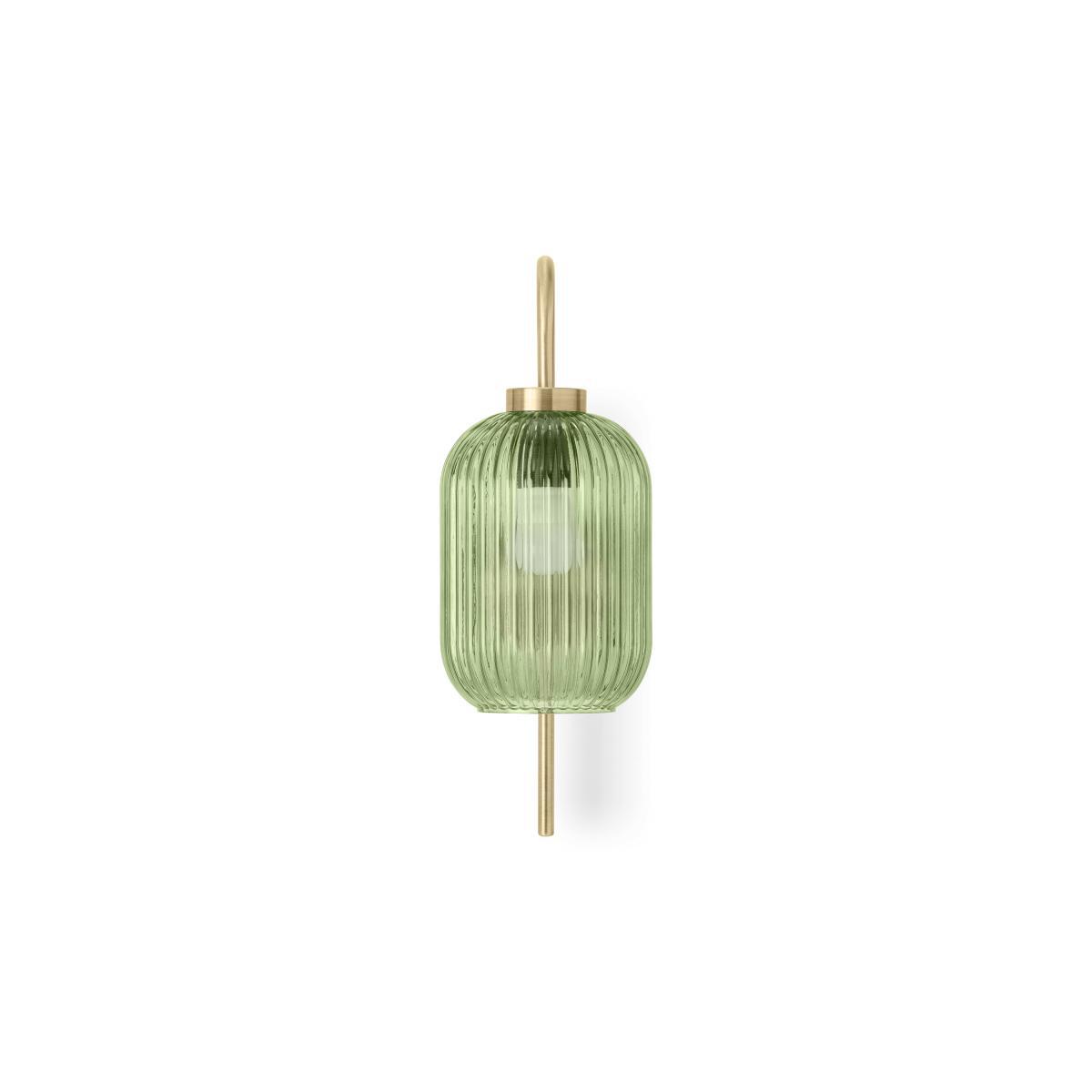 Briz Wall Lamp, Antique Brass & Green – image 5