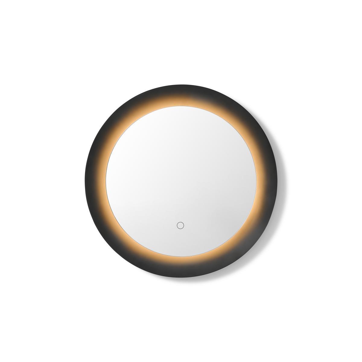 Nate Mirror with LED Light, Black – image 2