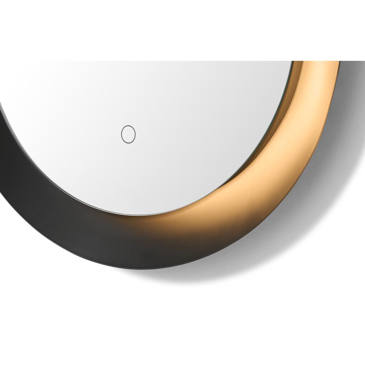 Nate Mirror with LED Light, Black – image 6