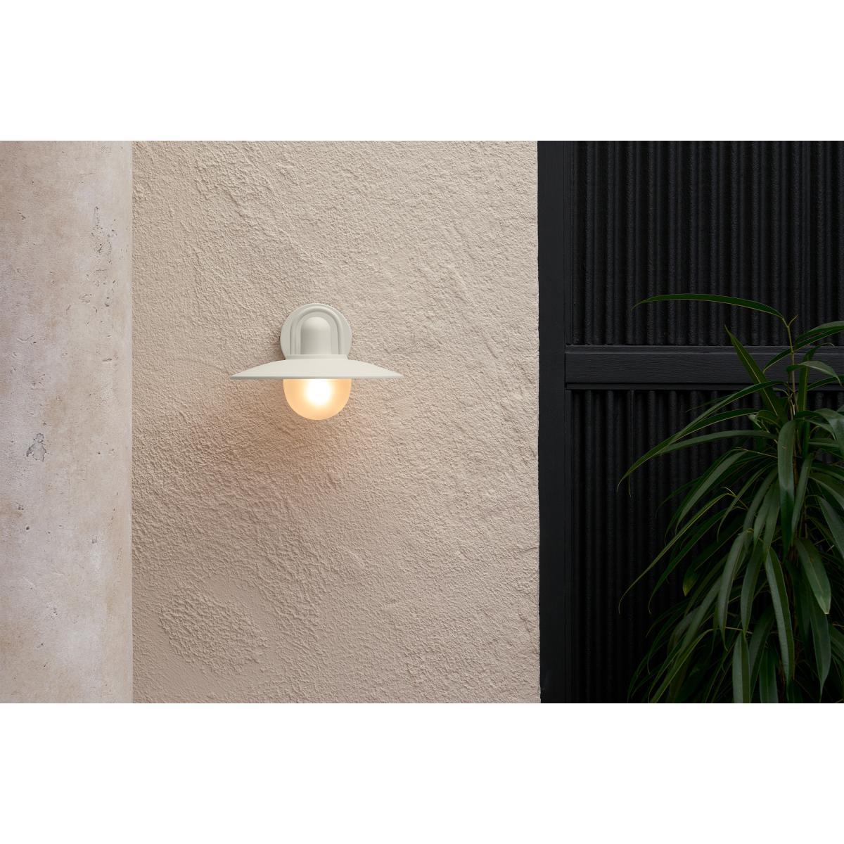 Kenver Outdoor Wall Light, Warm Grey & Frosted Glass – image 3