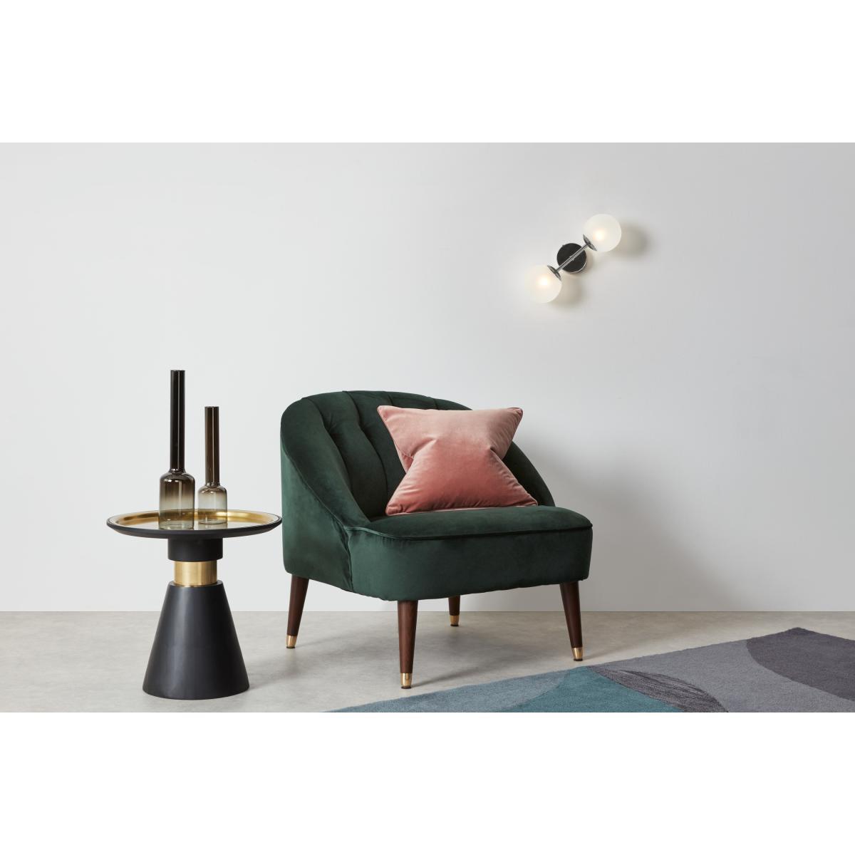 Globe Wall Light, Black Nickel and Frosted Glass – image 3