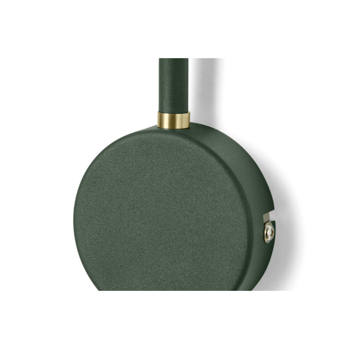Ogilvy Swing Arm Wall Lamp, Green & Antique Brass – image 4