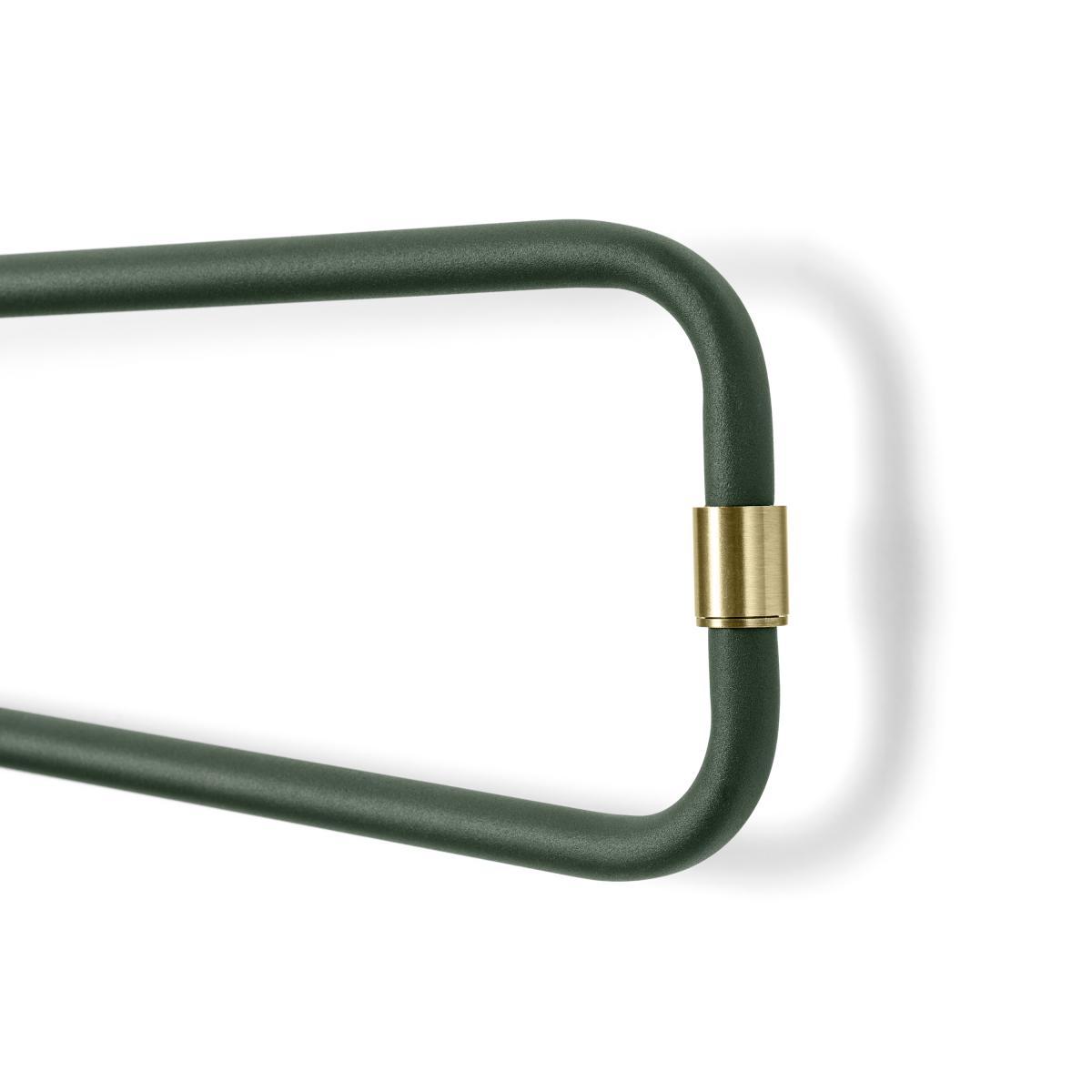 Ogilvy Swing Arm Wall Lamp, Green & Antique Brass – image 5