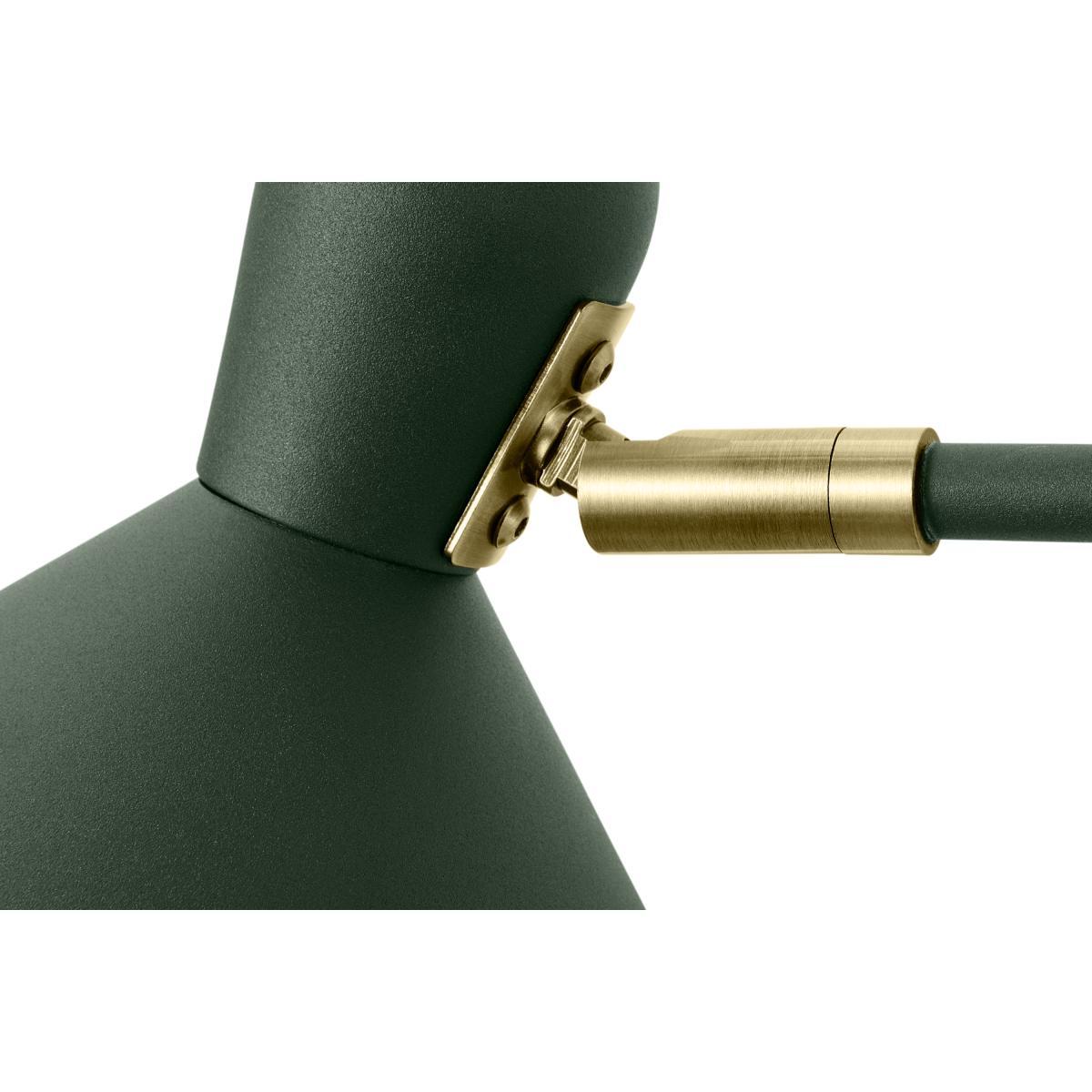 Ogilvy Swing Arm Wall Lamp, Green & Antique Brass – image 7