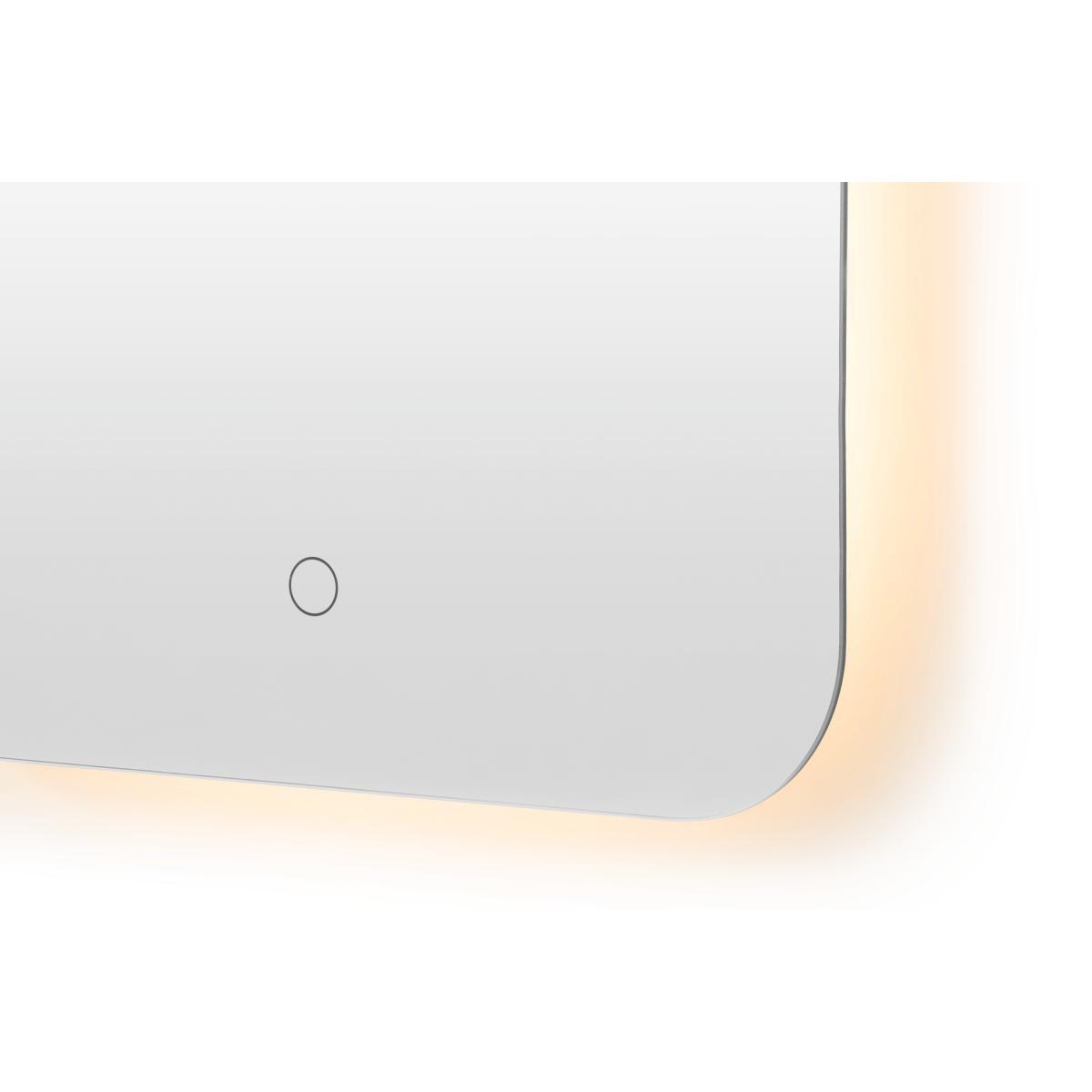 Aziz Rectangle Mirror with LED Light, Glass – image 6