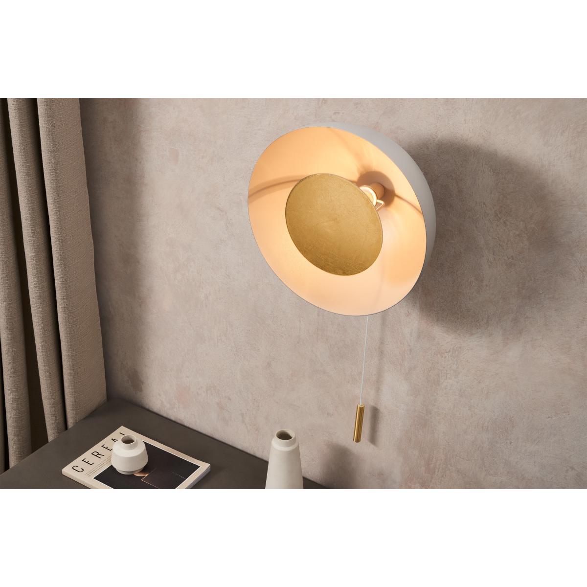 Ward Wall Lamp, Grey & Gold Foil – image 4