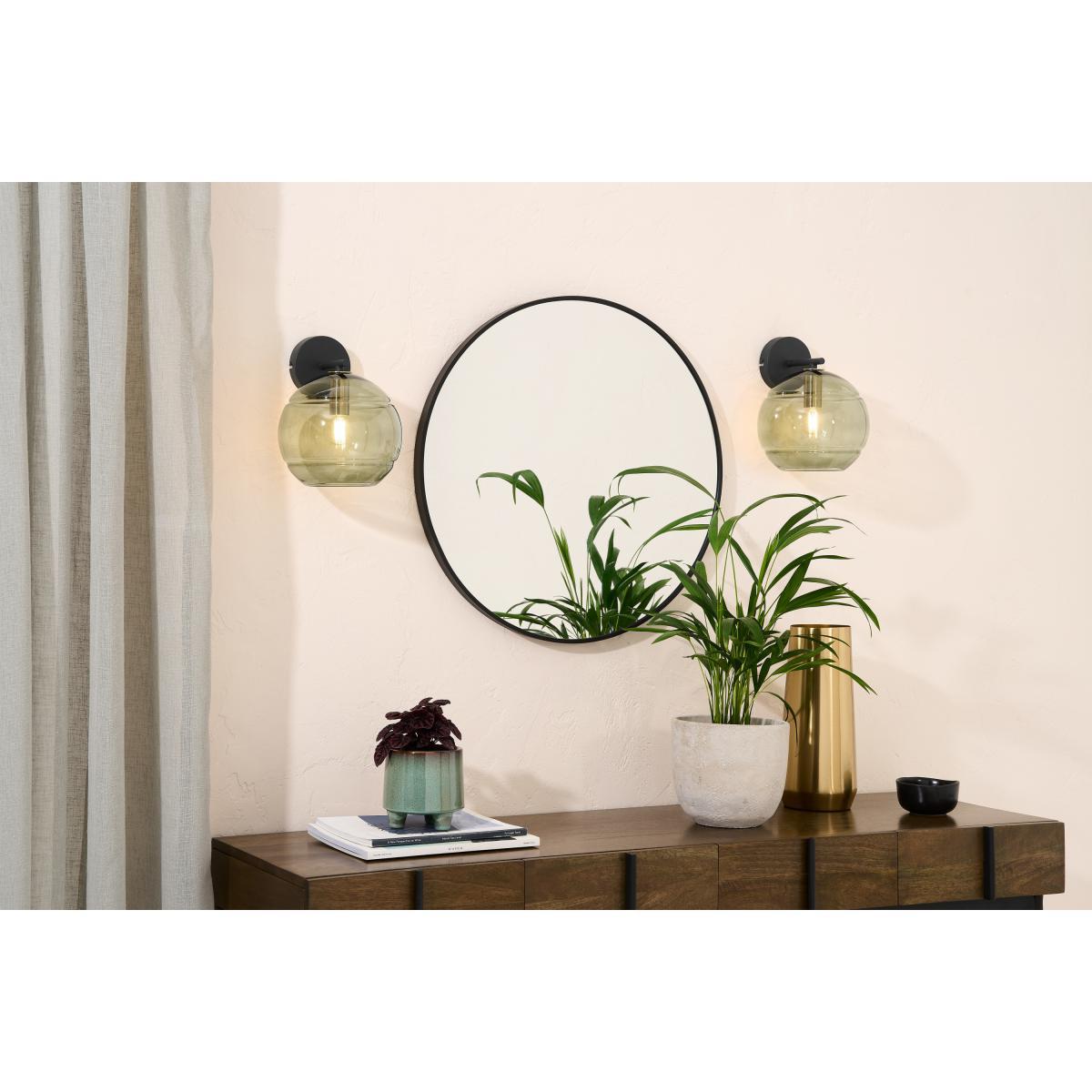 Mika Wall Light, Green, Grey & Brass – image 3