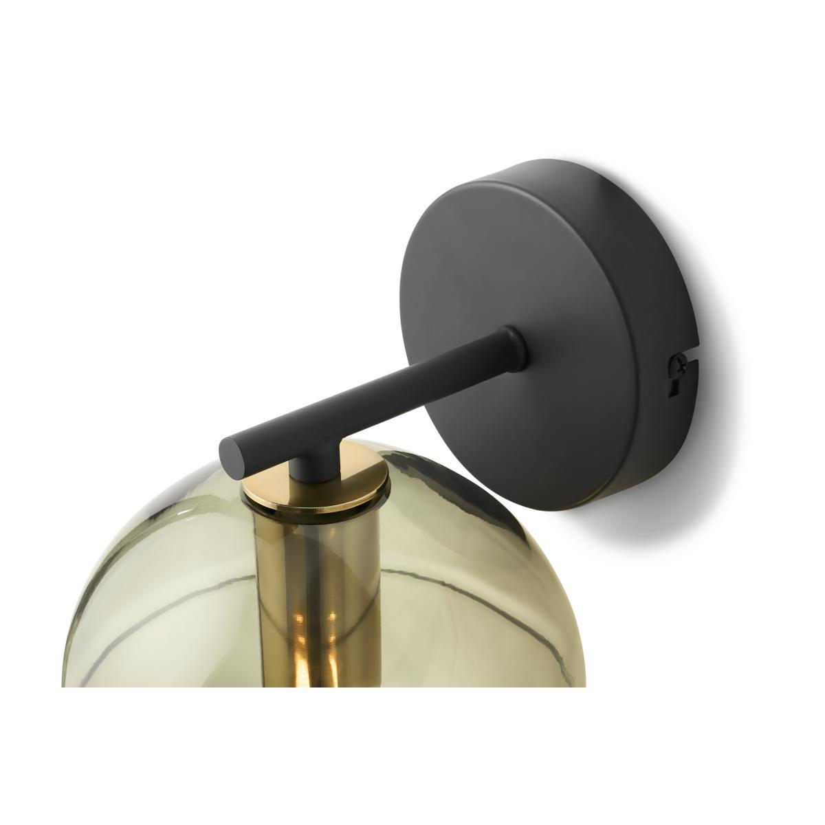 Mika Wall Light, Green, Grey & Brass – image 6