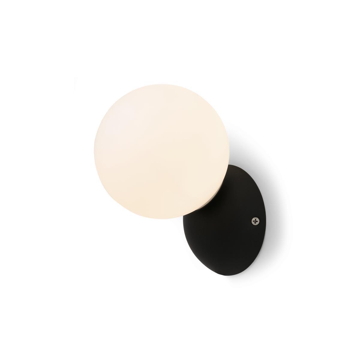 Vetro Outdoor Wall Light, Black & Frosted Glass – image 2
