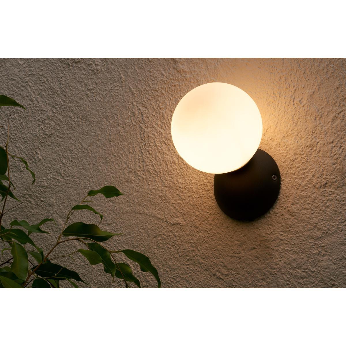 Vetro Outdoor Wall Light, Black & Frosted Glass – image 4