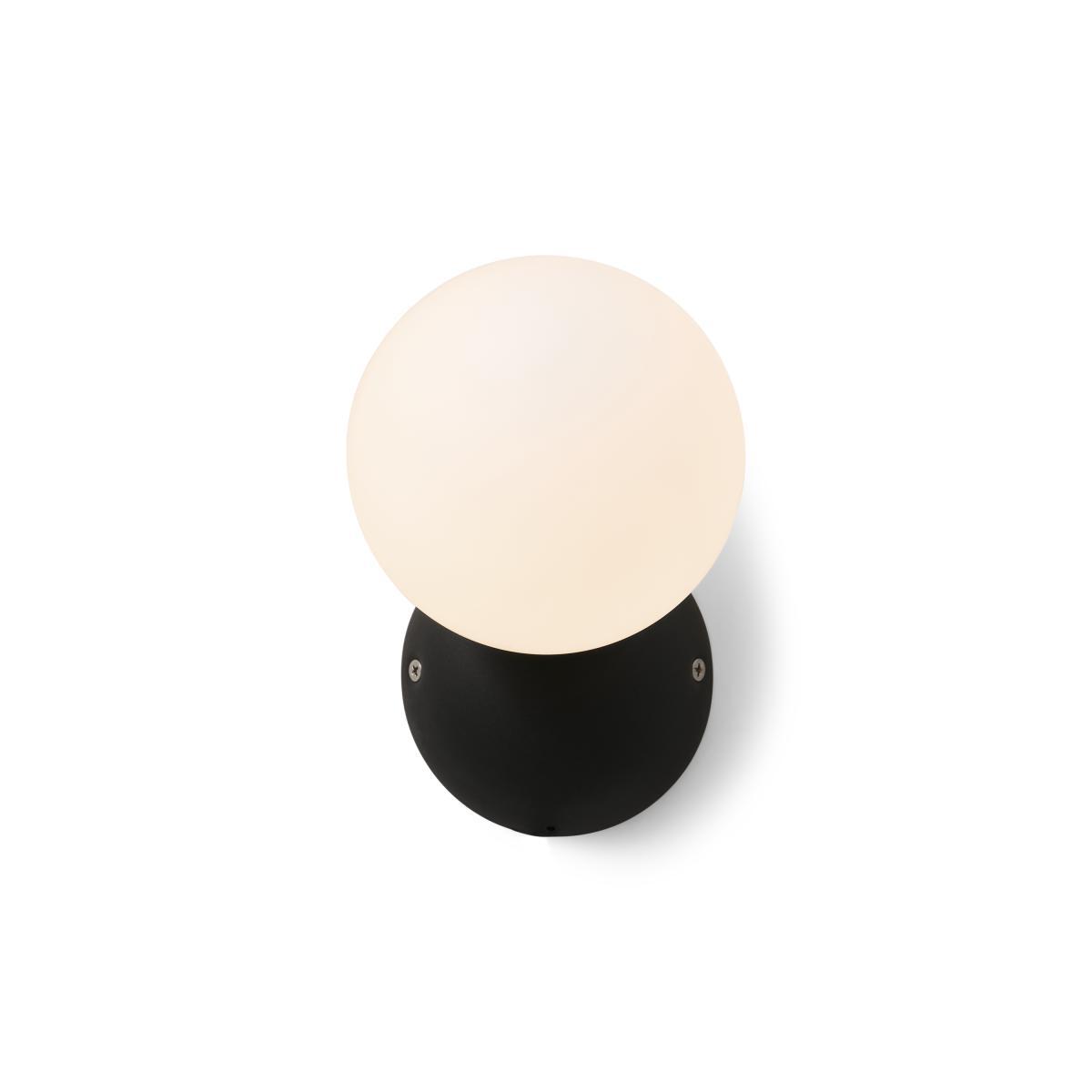 Vetro Outdoor Wall Light, Black & Frosted Glass – image 5