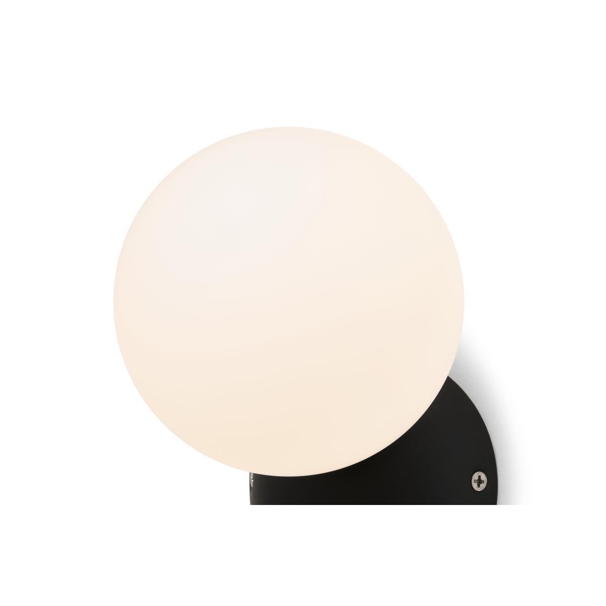 Vetro Outdoor Wall Light, Black & Frosted Glass – image 6