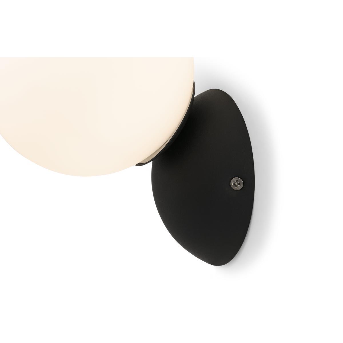 Vetro Outdoor Wall Light, Black & Frosted Glass – image 7