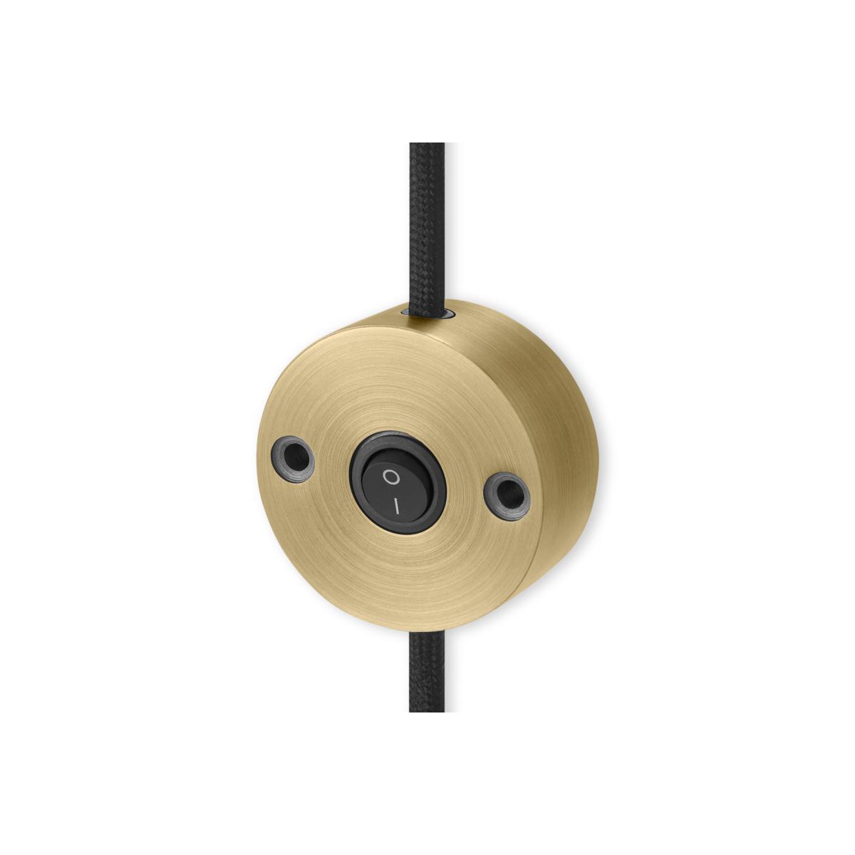 Amada Wall Lamp, Black & Antique Brass – image 5