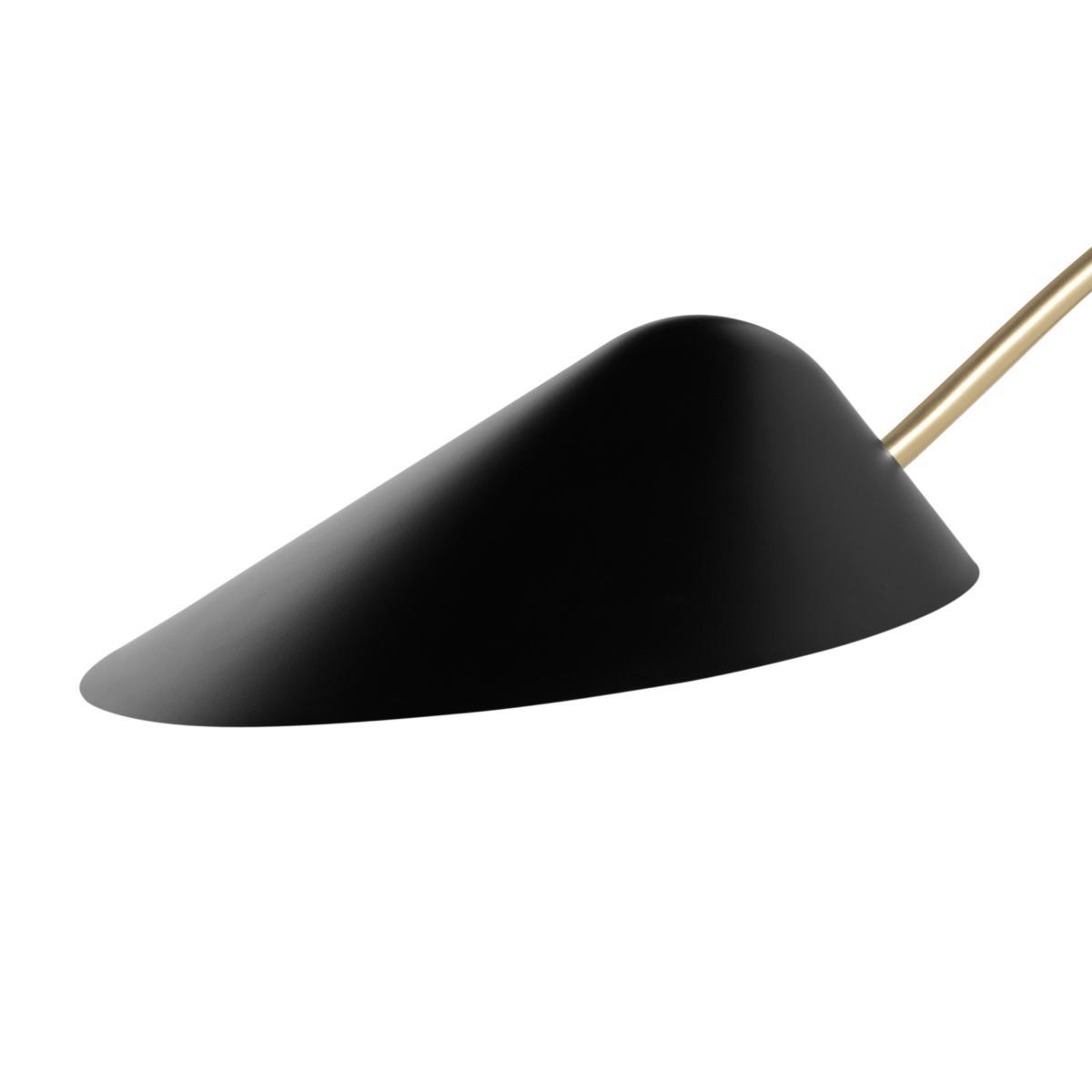 Ayo Wall Lamp, Black & Brass – image 4
