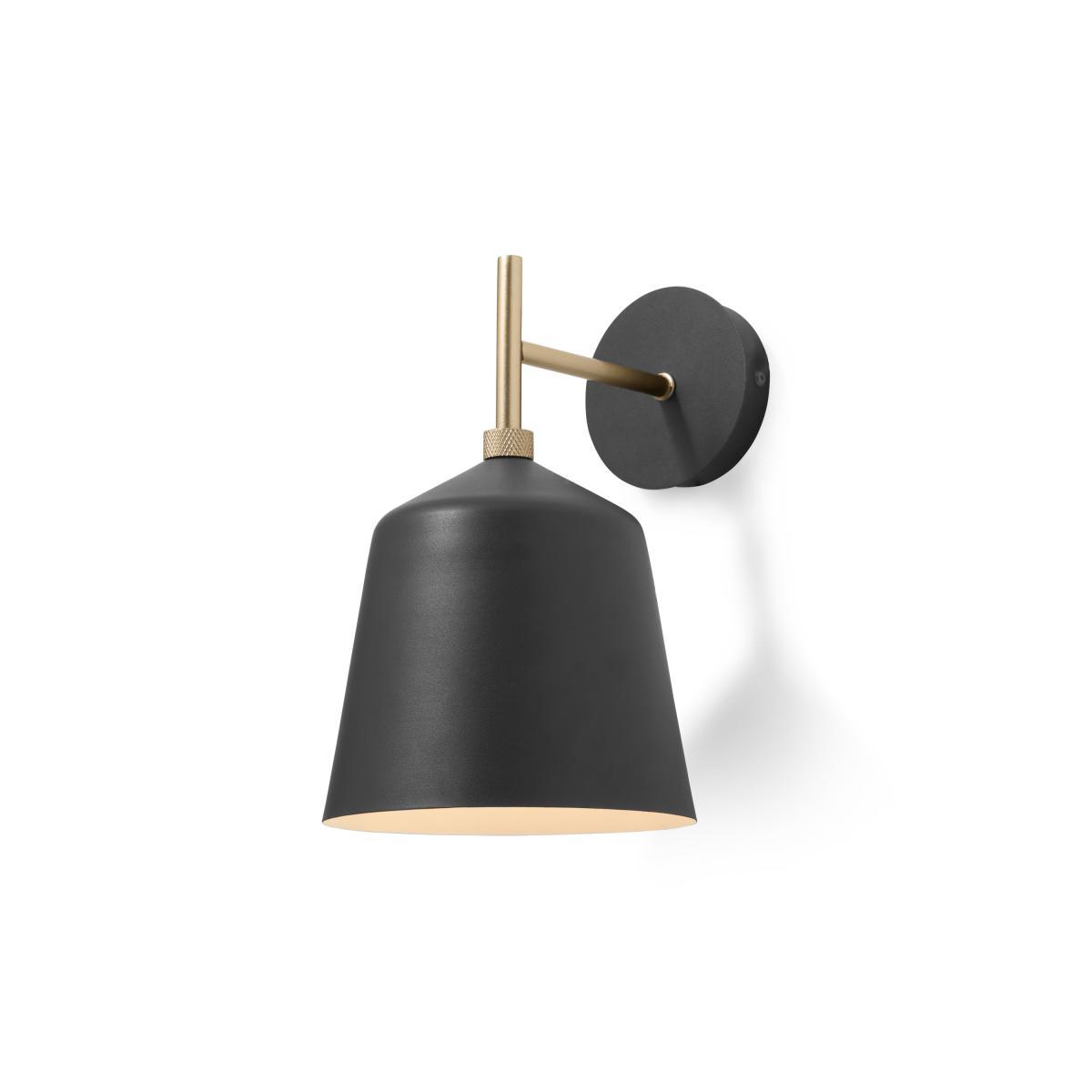 Lago Outdoor Wall Light, Black & Brass – image 2