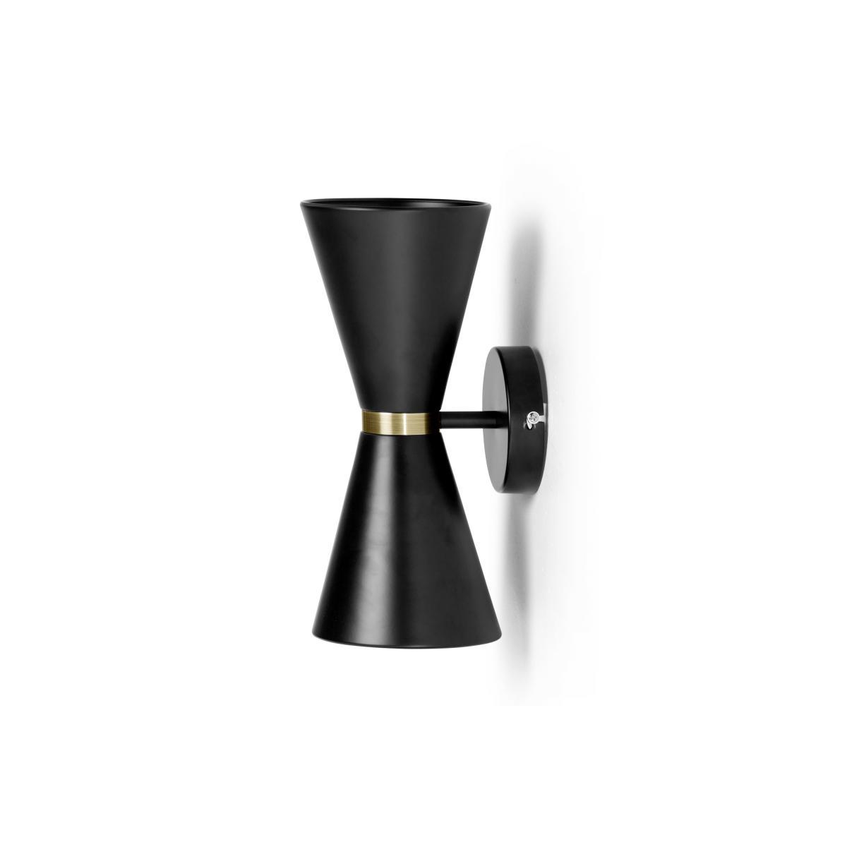 Ogilvy Wall Lamp, Matt Black and Antique Brass – image 5