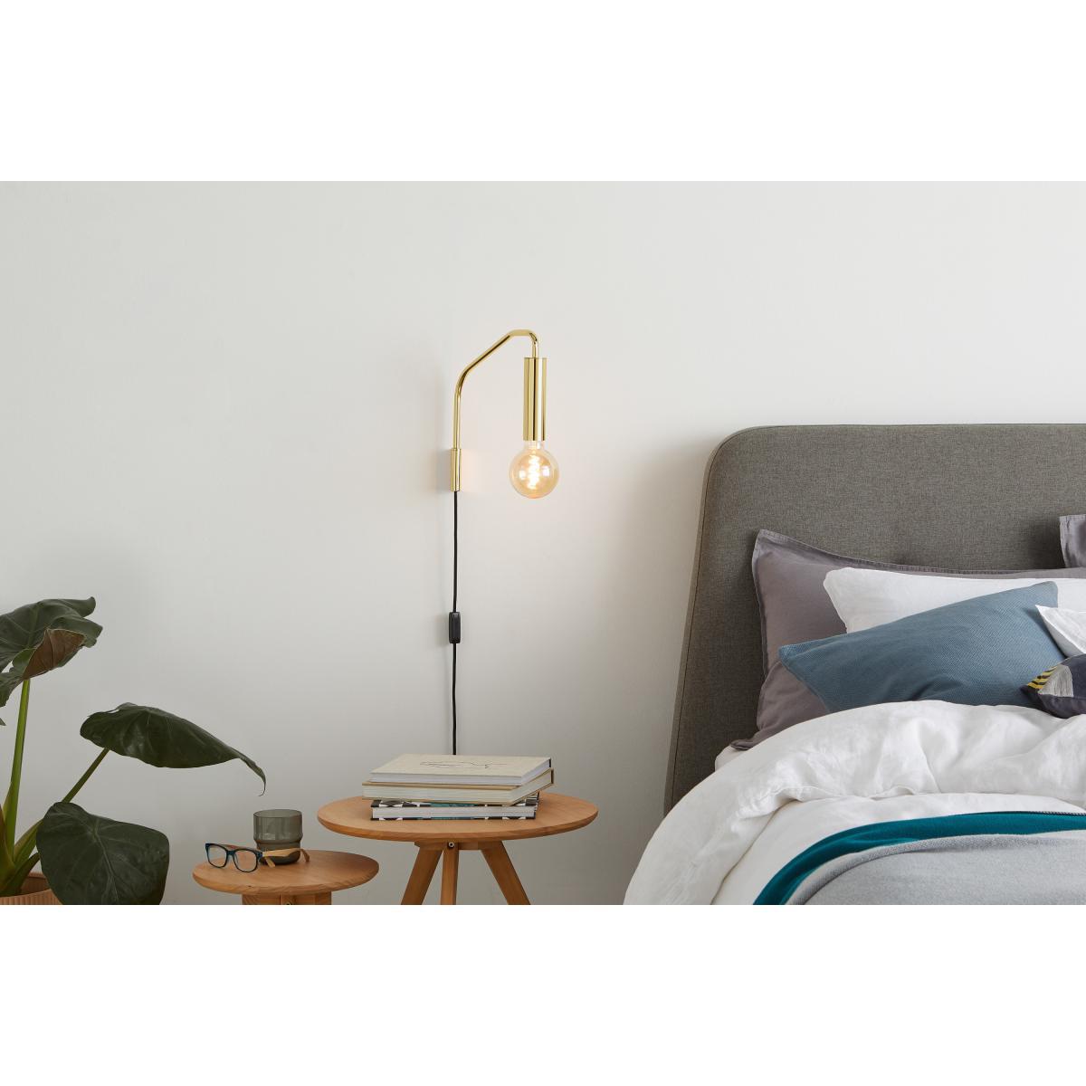 Lennox Overreach Wall Lamp, Brass – image 4
