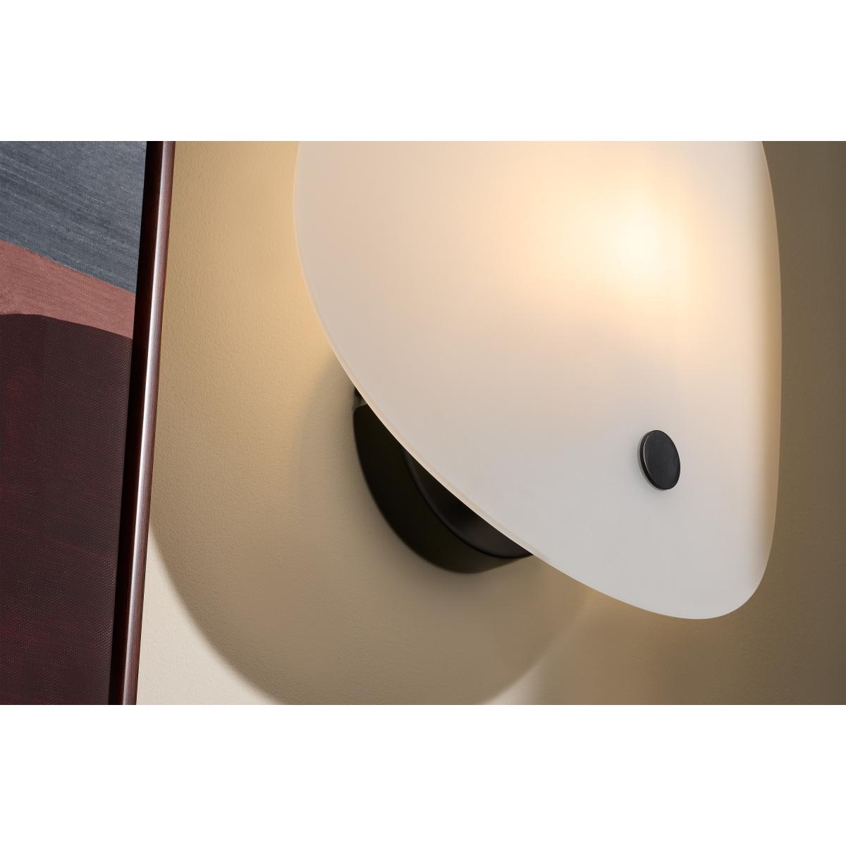 Folio Wall Light, Black & Frosted Glass – image 4