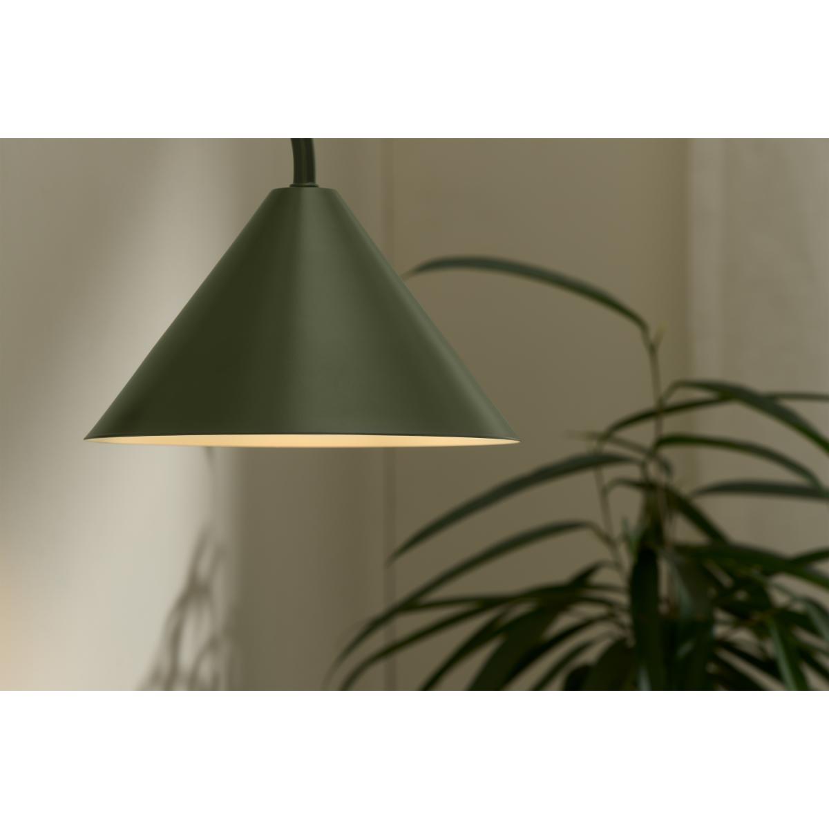 Saige Plug In Wall Light, Green Metal – image 4