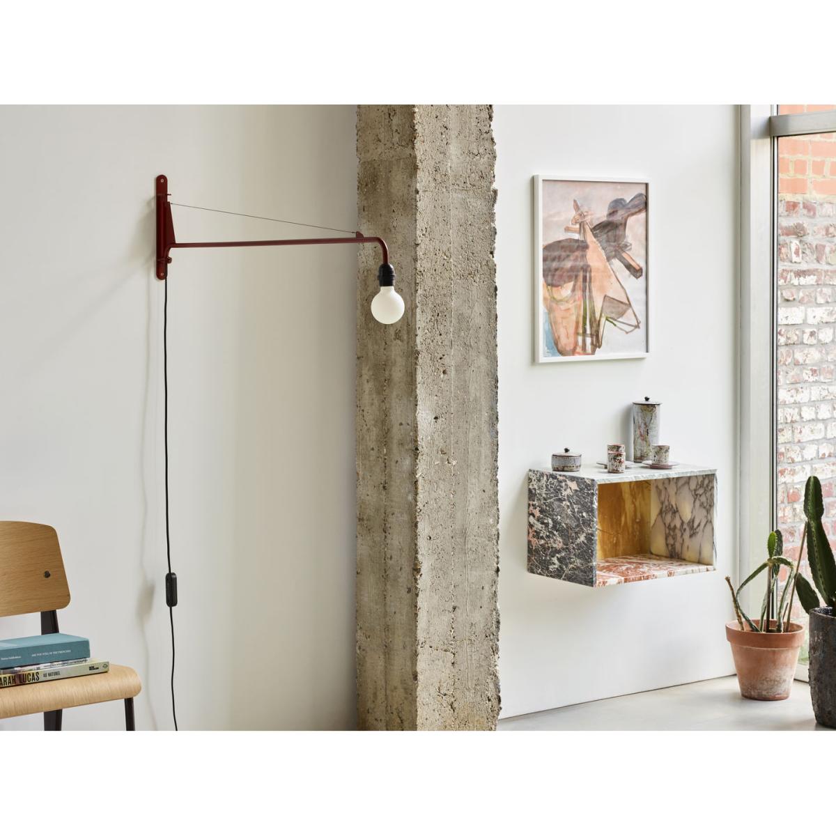 Wall light with plug Petite Potence metal / Jean Prouvé (1947) - L 104 cm - Vitra – image 4