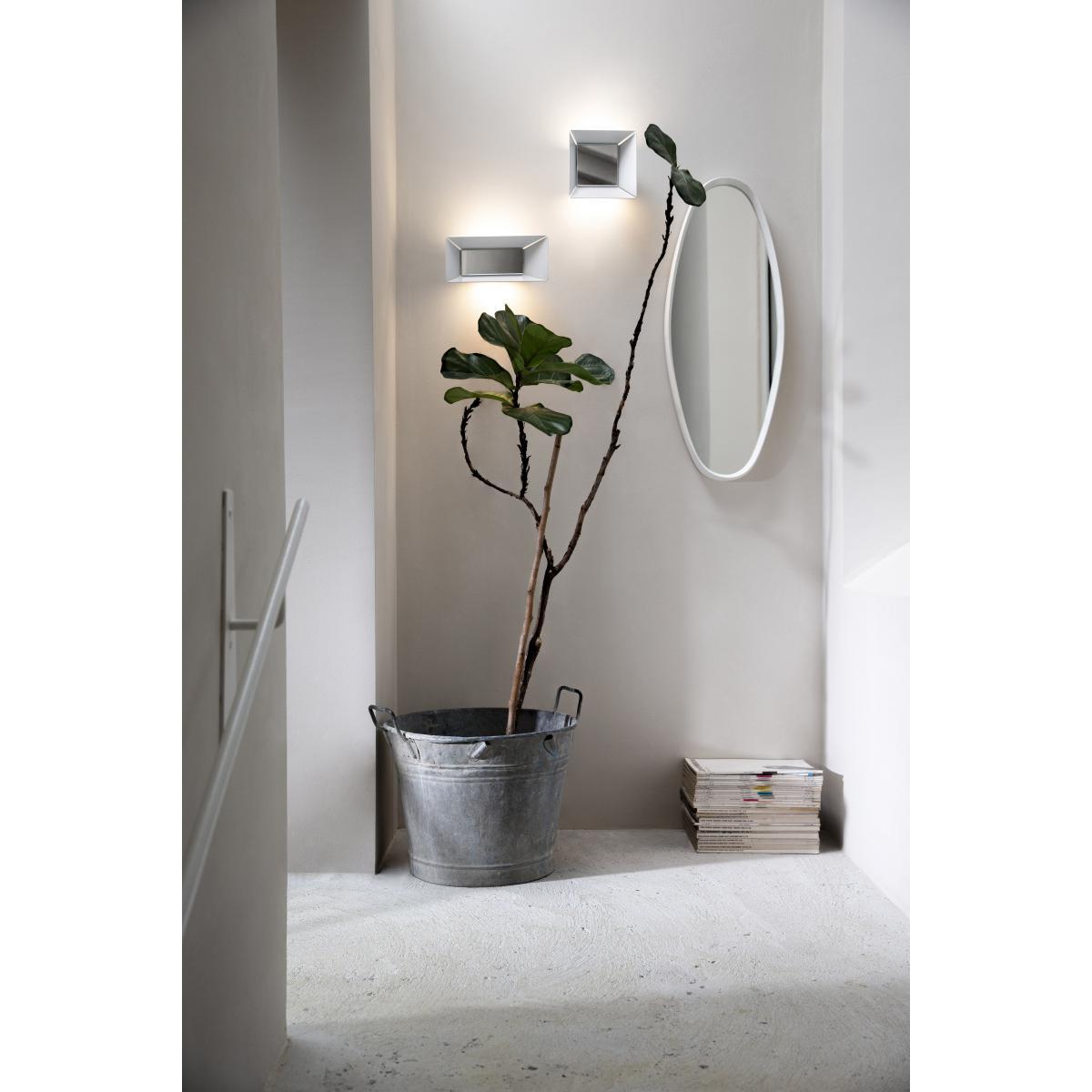 Narciso Wall light - / Metal & mirror - L 28 x H 12 cm by Karman White/Mirror – image 4