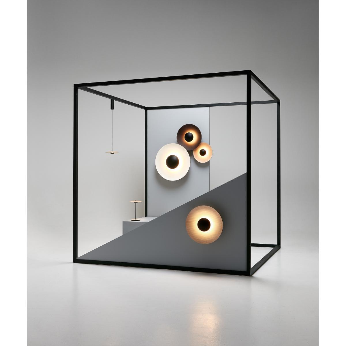 Ginger Medium Wall light - Ø 42 cm - Wood by Marset Black/Natural wood – image 2