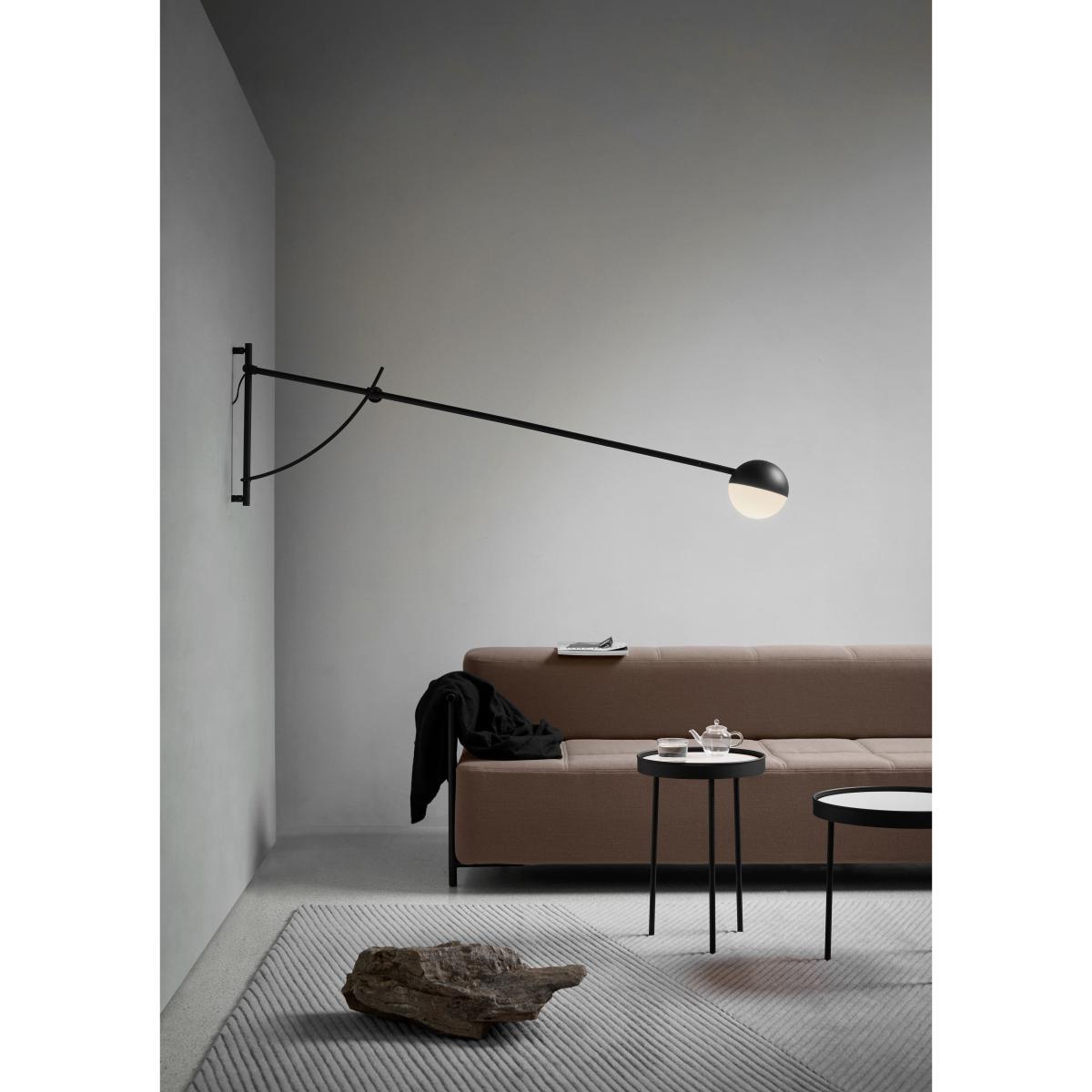 Balancer Wall light with plug - / Rotating arm - Length adjustable from 102 to 158 cm by Northern Black – image 2