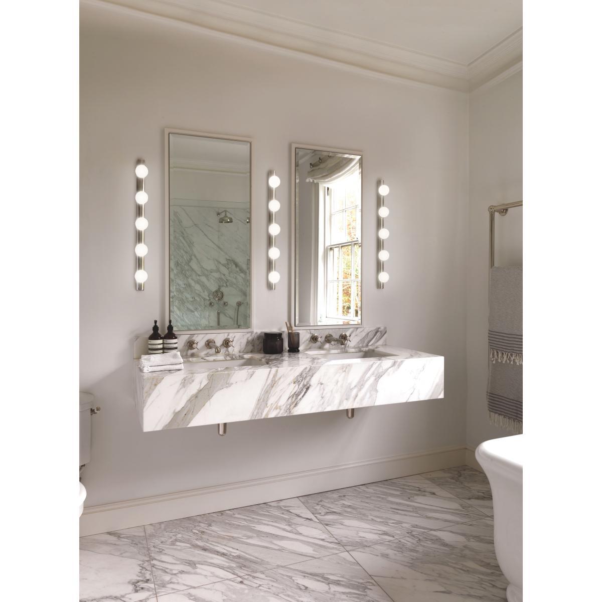 Cabaret Five Wall light - / L 70 cm - Pull switch by Astro Lighting White/Metal – image 4