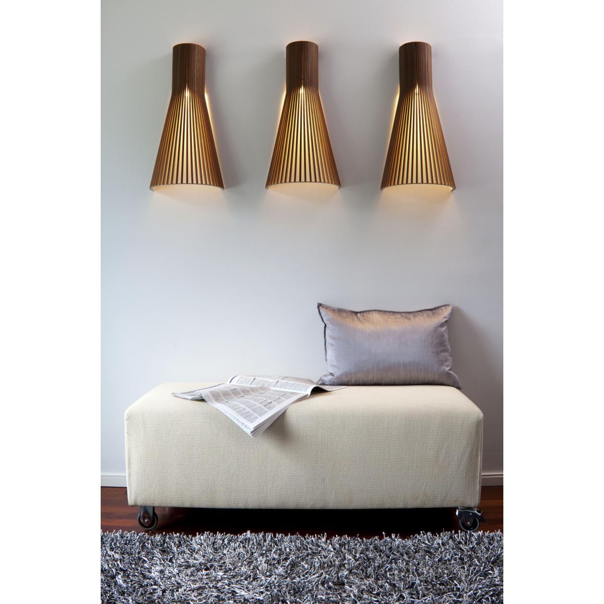 Secto L Wall light with plug - / H 60 cm by Secto Design Black – image 4