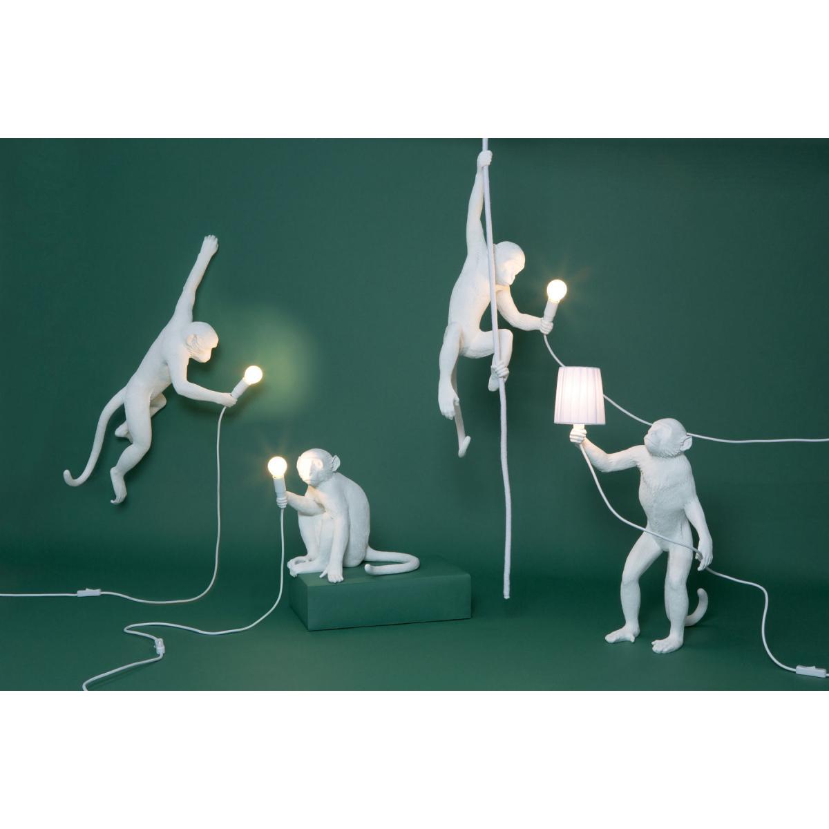 Monkey Hanging Outdoor wall light - / Outdoor - H 76.5 cm by Seletti White – image 5