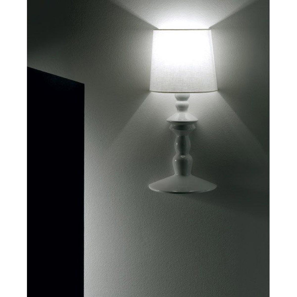 Ali e baba Wall light - Ceramic & linen - H 60 cm by Karman White – image 2