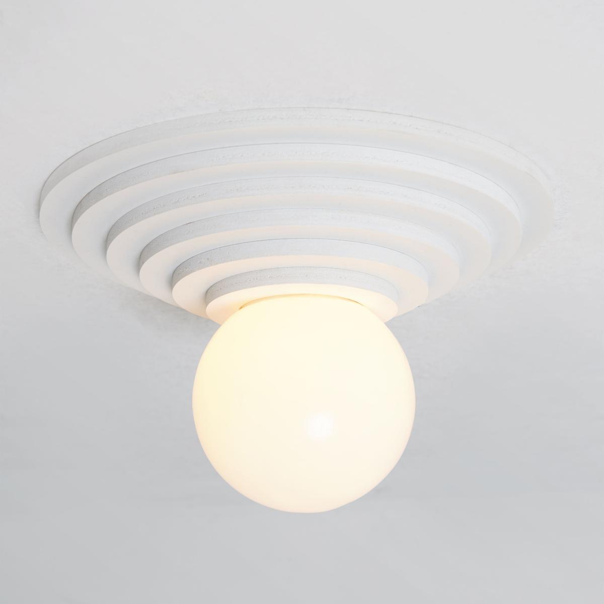 Lolo Wall light - / Expanded foam & glass - Ø 30 cm by Axel Chay White – image 3