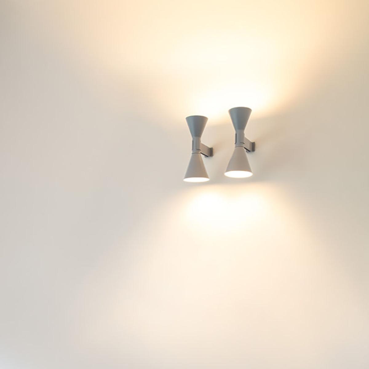 Wall light de Marseille MINI by Le Corbusier metal grey metal / 1954 reissue - Nemo – image 2