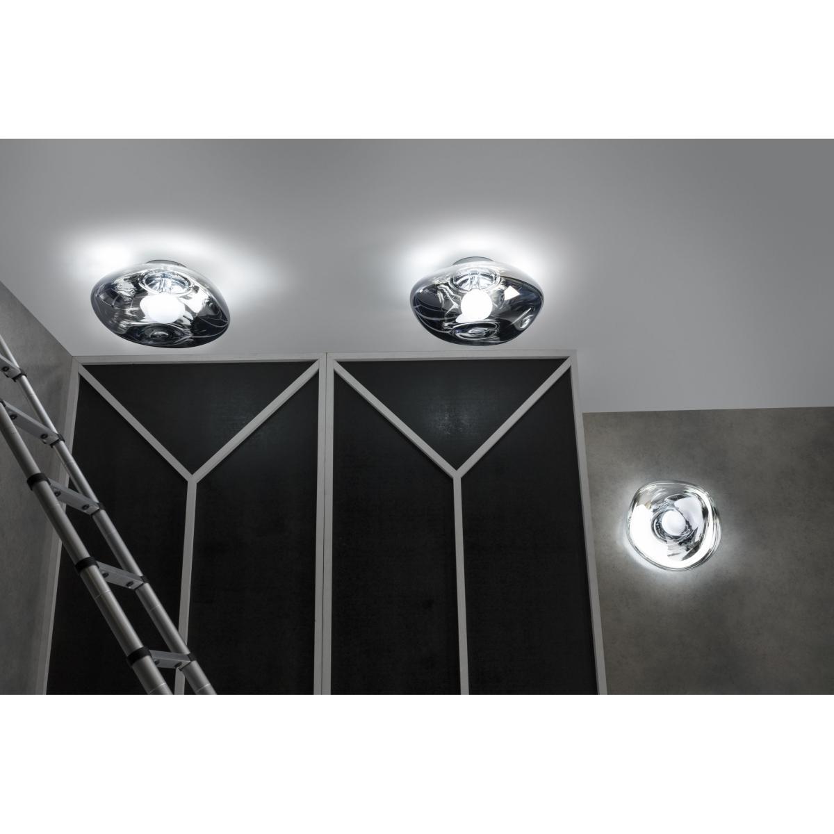 Melt Wall light with plug - Ceiling - Bracket lamp - Ø 50 cm by Tom Dixon Silver/Metal – image 7