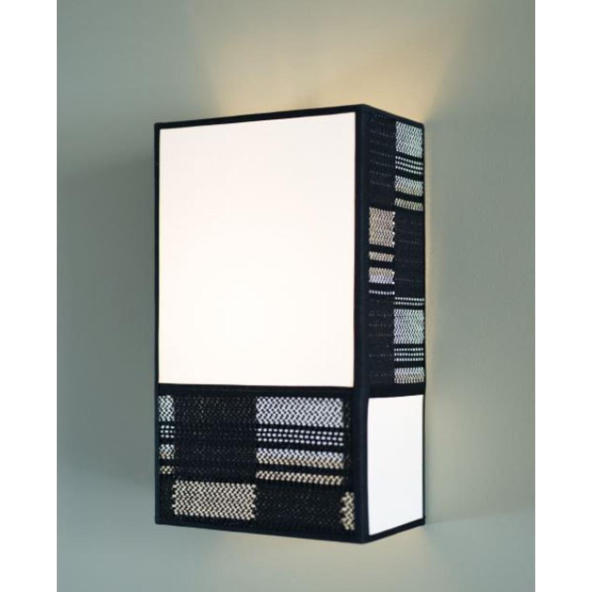 Radieuse Damier Wall light - / H 36 cm - Cotton / Not electrified by Maison Sarah Lavoine Black – image 3