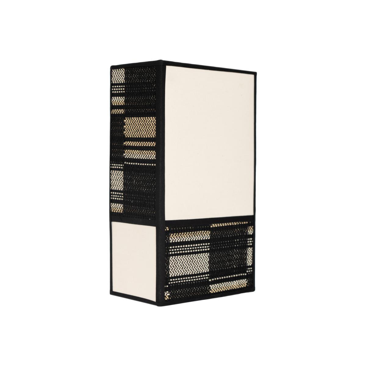 Radieuse Damier Wall light - / H 36 cm - Cotton / Not electrified by Maison Sarah Lavoine Black – image 1