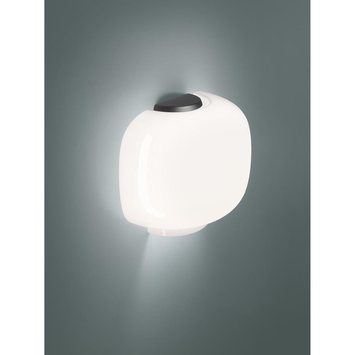 Chouchin 3 Semi Wall light glass grey / W 30 x H 25 cm - Foscarini – image 2