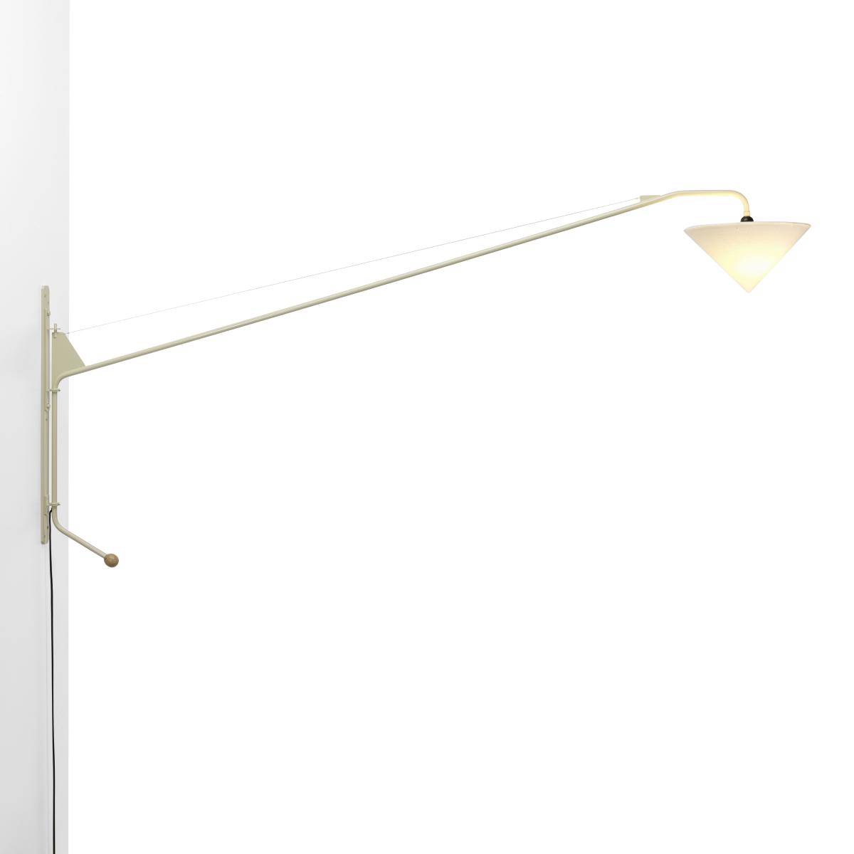 Potence Wall light with plug metal white / Jean Prouvé (1950) - L 203 cm - Vitra – image 2