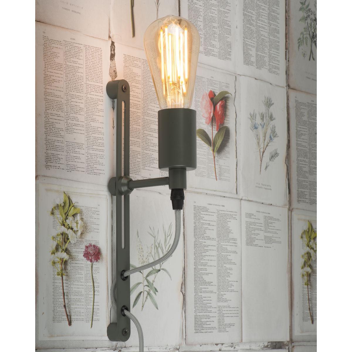 Seattle Wall light with plug - / Adjustable height by It's about Romi Green/Grey – image 2