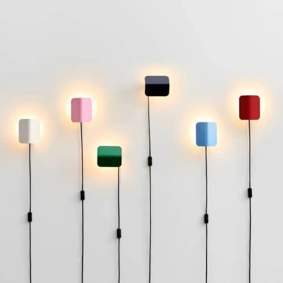Apex Wall light with plug metal red / Orientable - Hay – image 3