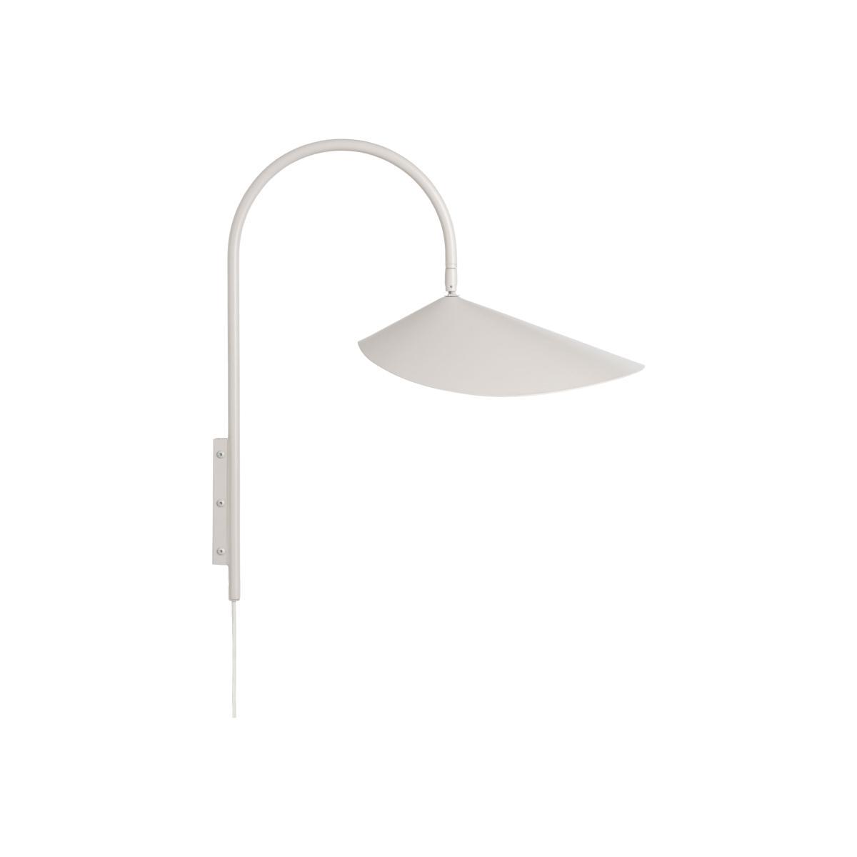 Arum Small Wall light with plug - / H 46 cm - Metal - Adjustable by Ferm Living White/Beige – image 1