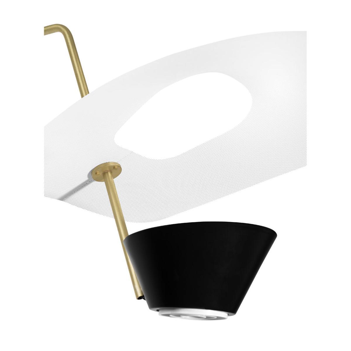 G25 Wall light with plug - / Potence – 1951 reissue, Pierre Guariche by SAMMODE STUDIO White/Gold/Metal – image 3