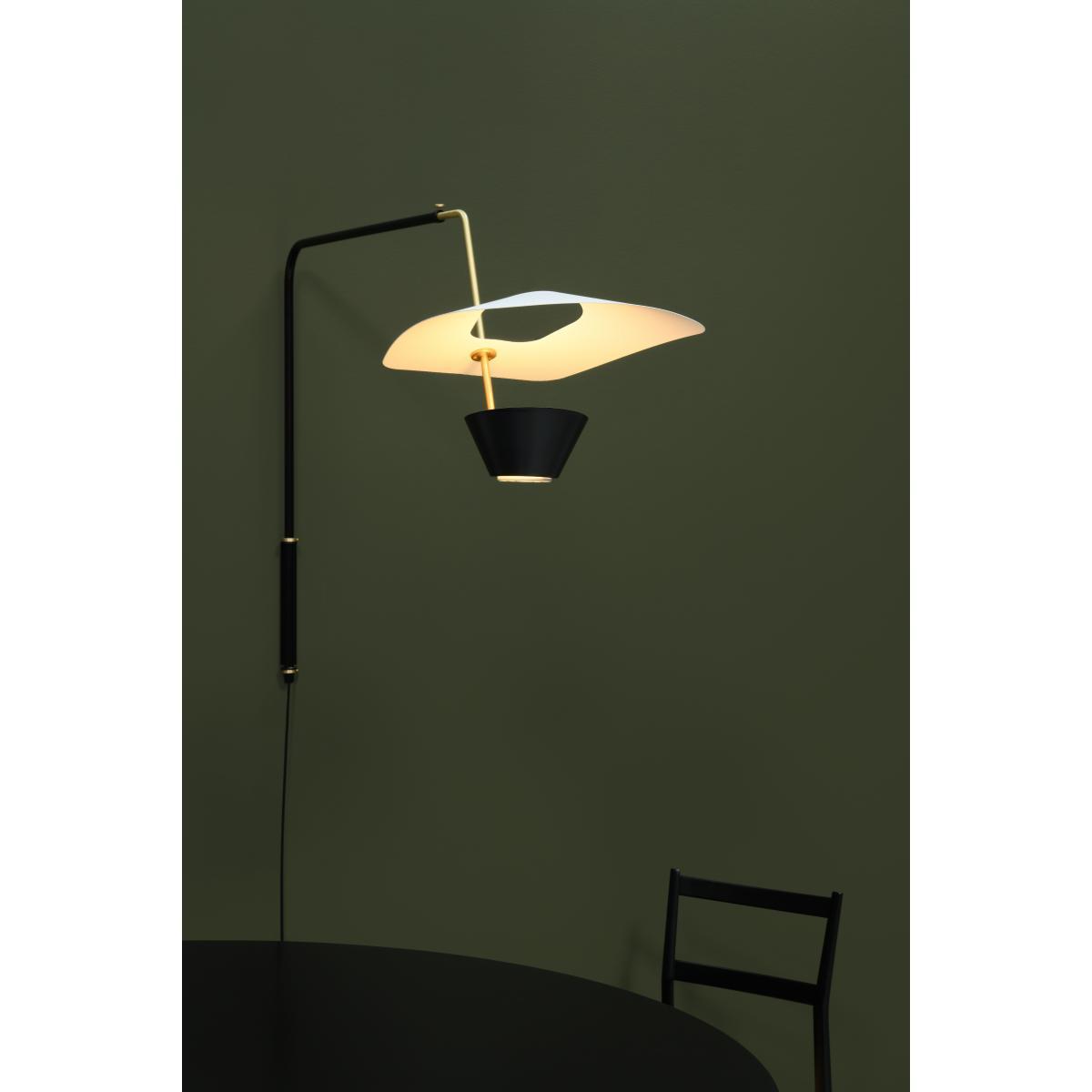 G25 Wall light with plug - / Potence – 1951 reissue, Pierre Guariche by SAMMODE STUDIO White/Gold/Metal – image 5