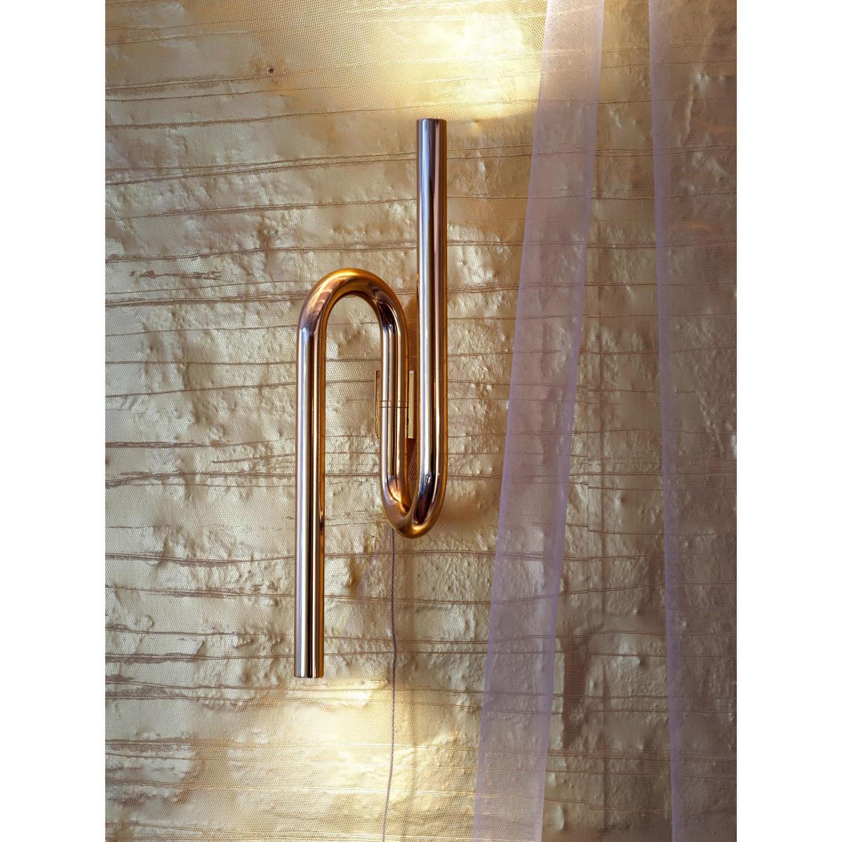Tobia LED Wall light - / Metal - H 40 cm by Foscarini Gold/Metal – image 3