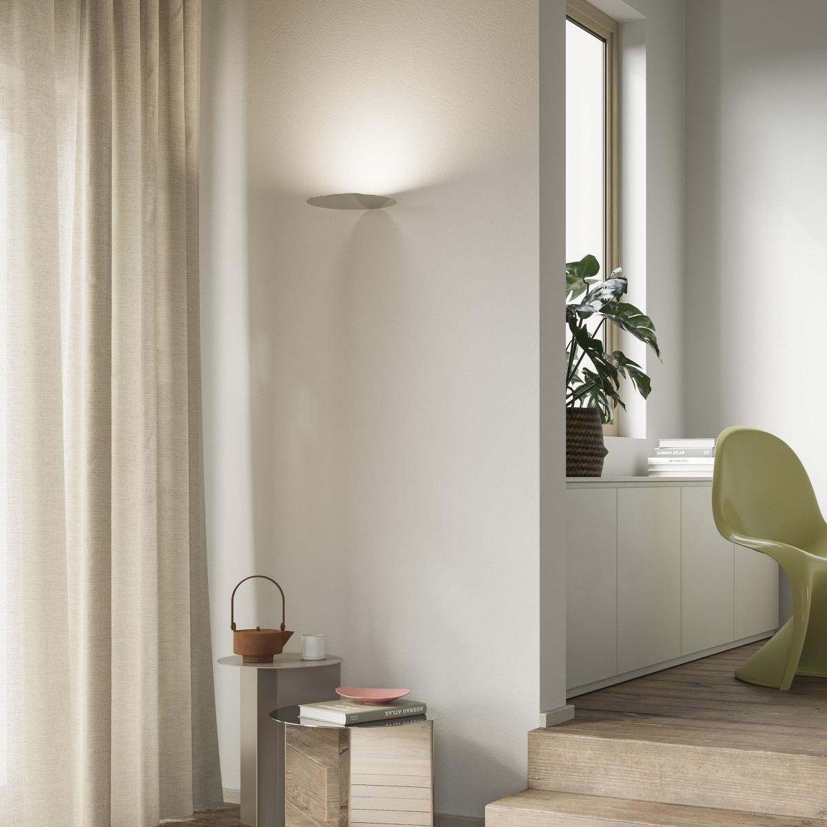 Millimetro LED Wall light metal silver / Ø 25 cm - Luceplan – image 2