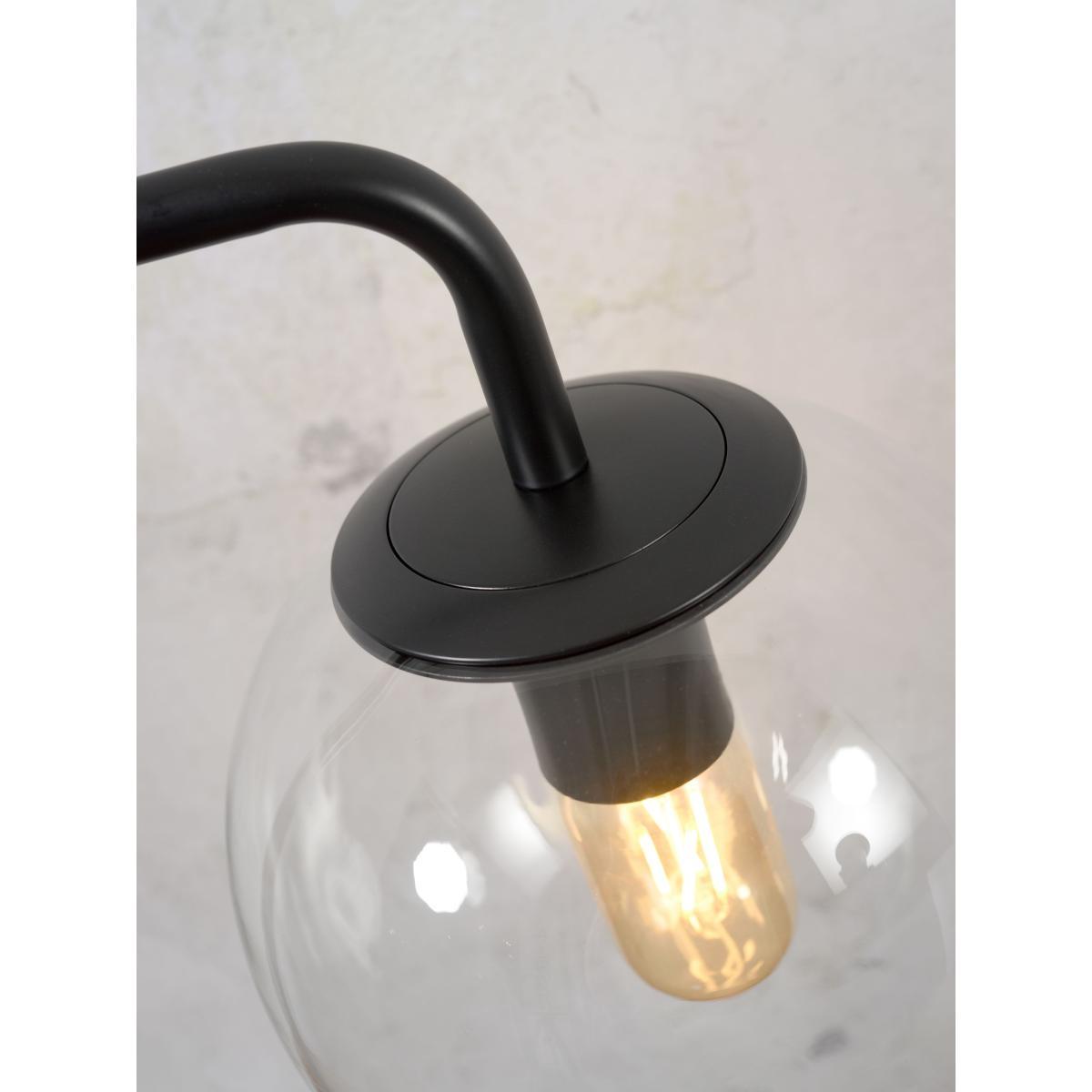 Warsaw Wall light with plug - / Glass & metal by It's about Romi Black – image 4